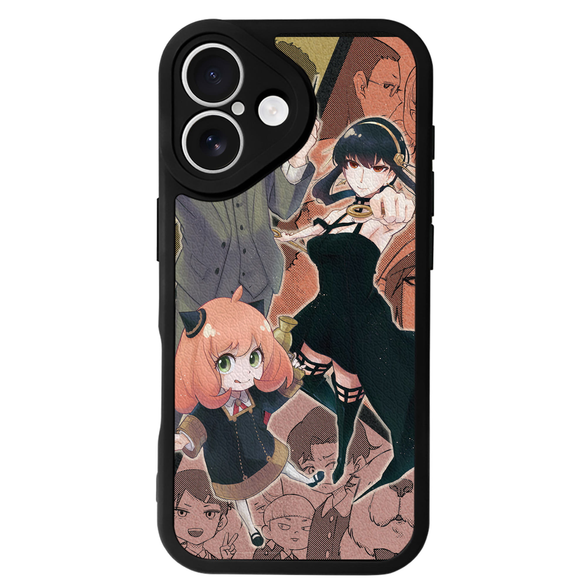 （画像用） SPY×FAMILY间谍家家酒 【iPhone 16シリーズ対応】シリコンスマホケース（レザー調） 材質：シリコン